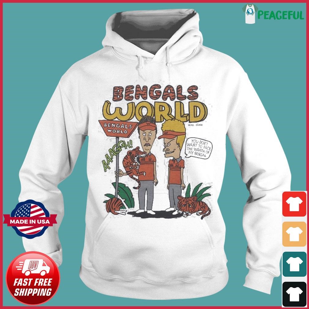 Beavis And Butthead X Cincinnati Bengals World Tee Shirt Hoodie