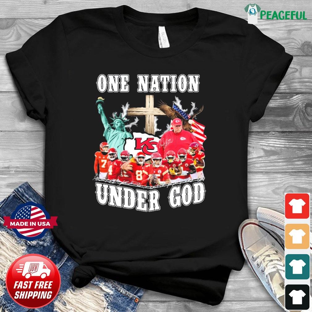 Kansas City Chiefs One Nation Under God T-shirt 