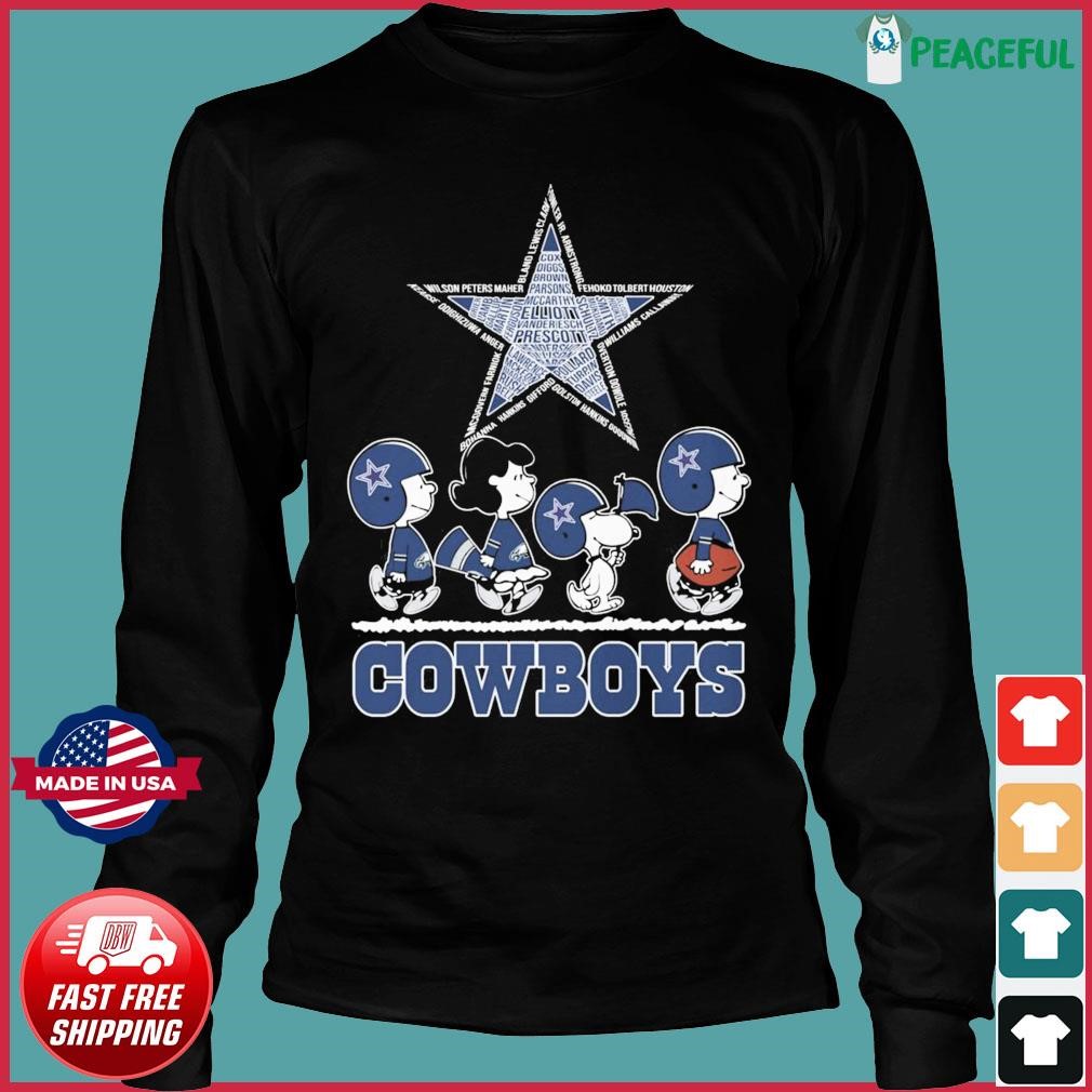 Snoopy and Friends Merry Dallas Cowboys Christmas shirt, hoodie, sweater,  long sleeve and tank top