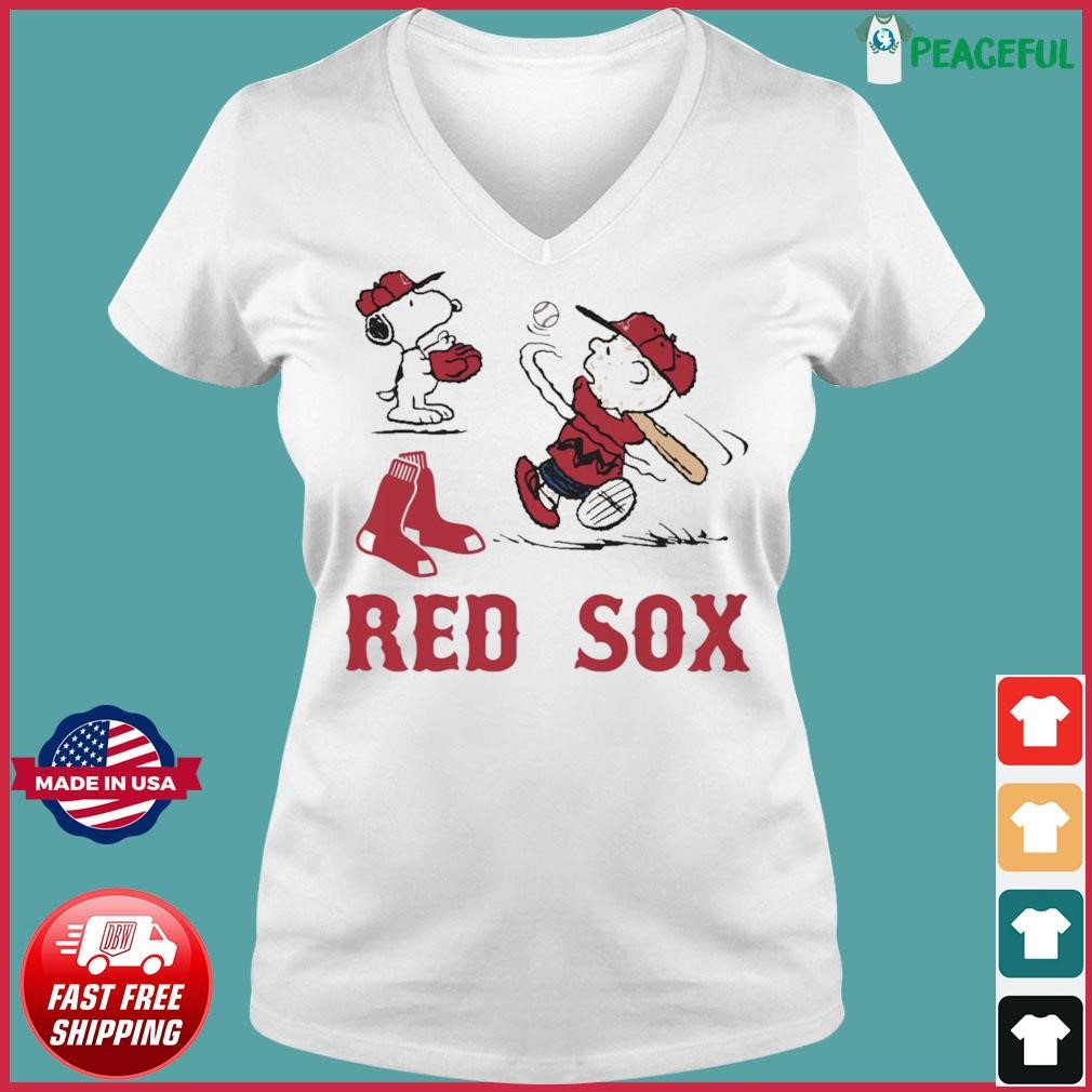 Peanuts Snoopy And Charlie Brown Playing Baseball Boston Red Sox Shirt,  hoodie, sweater, long sleeve and tank top