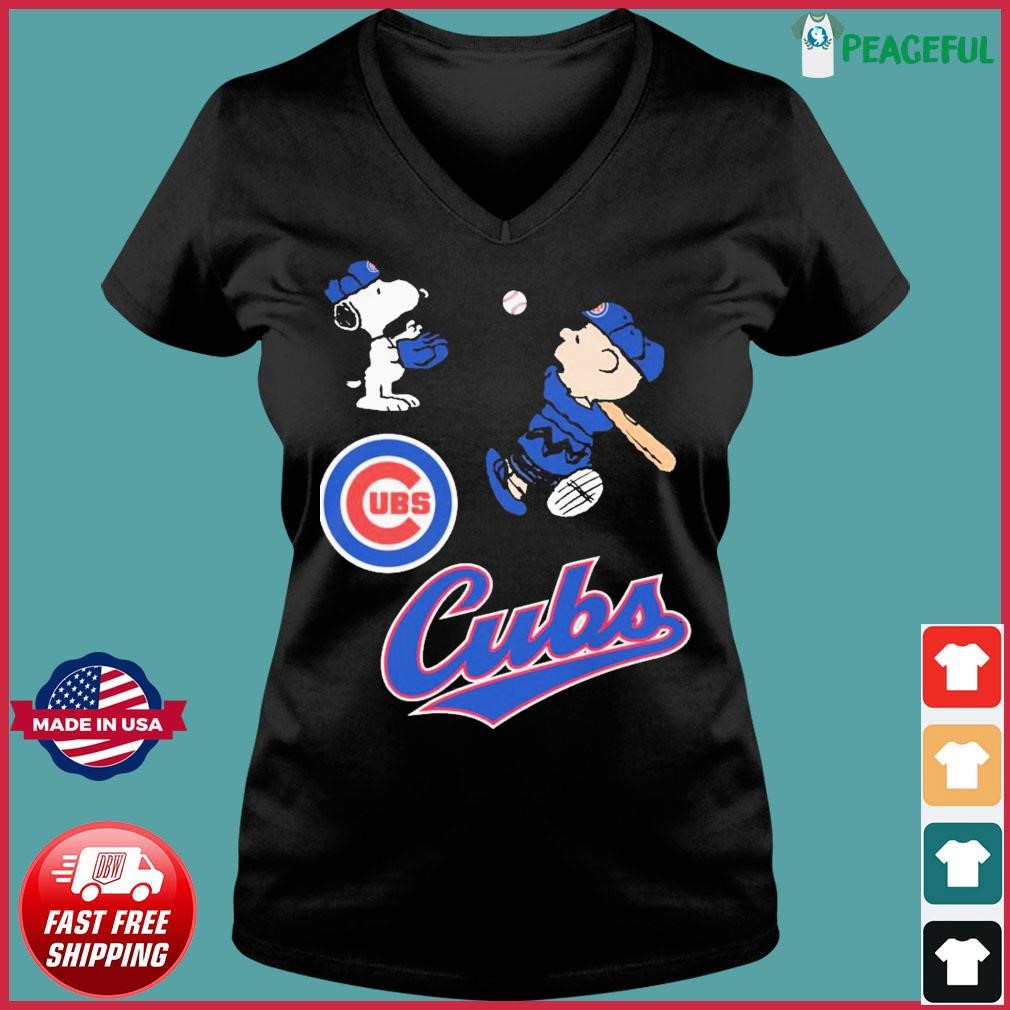 Peanuts Snoopy And Charlie Brown Playing Baseball Chicago CUBS Shirt,  hoodie, sweater, long sleeve and tank top