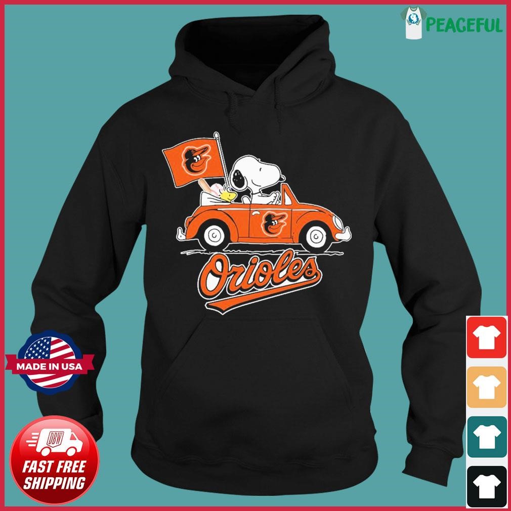 Baltimore Orioles Snoopy & Woodstock Christmas Shirt Cotton Shirt
