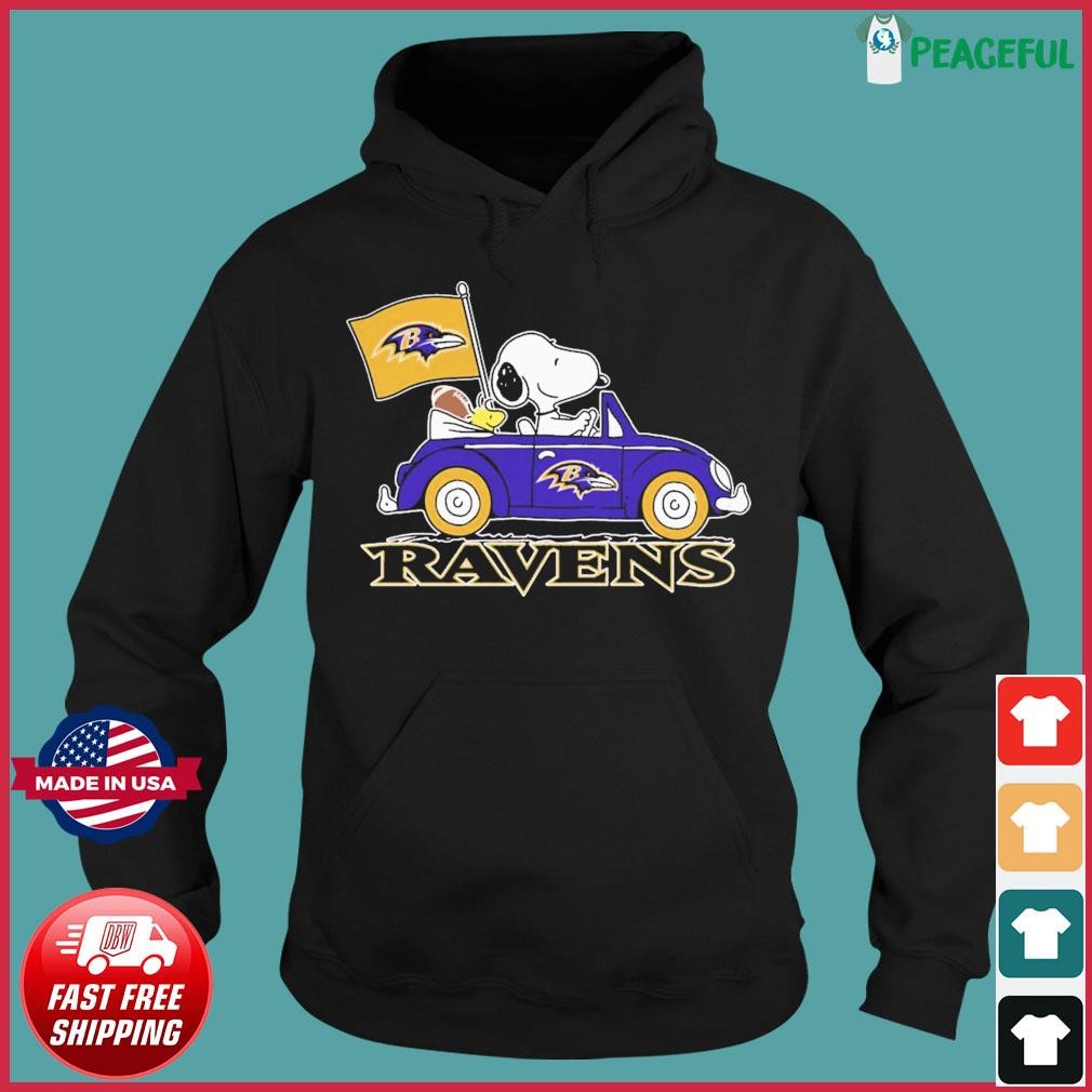 Snoopy And Woodstock Baltimore Ravens Christmas Shirt, hoodie