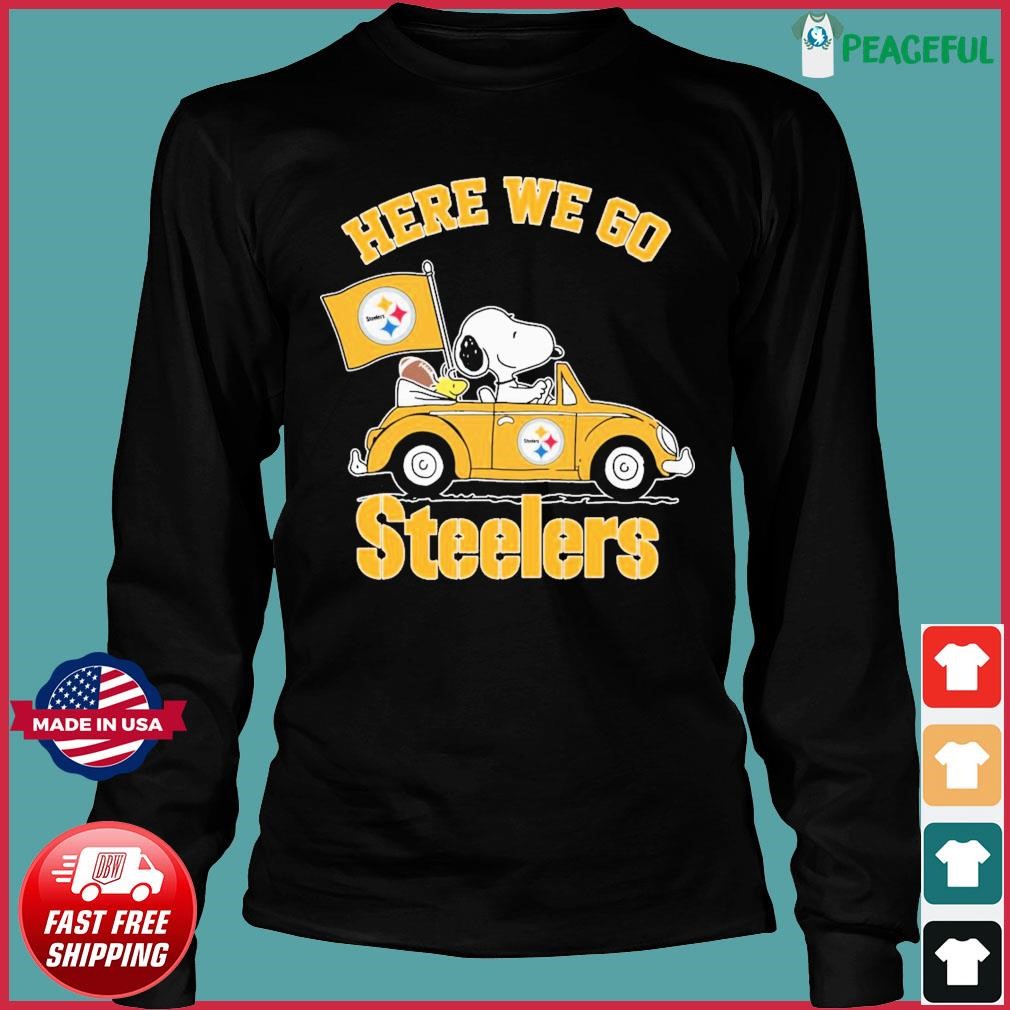 Cute Snoopy And Woodstock Pittsburgh Steelers Shirt - High-Quality