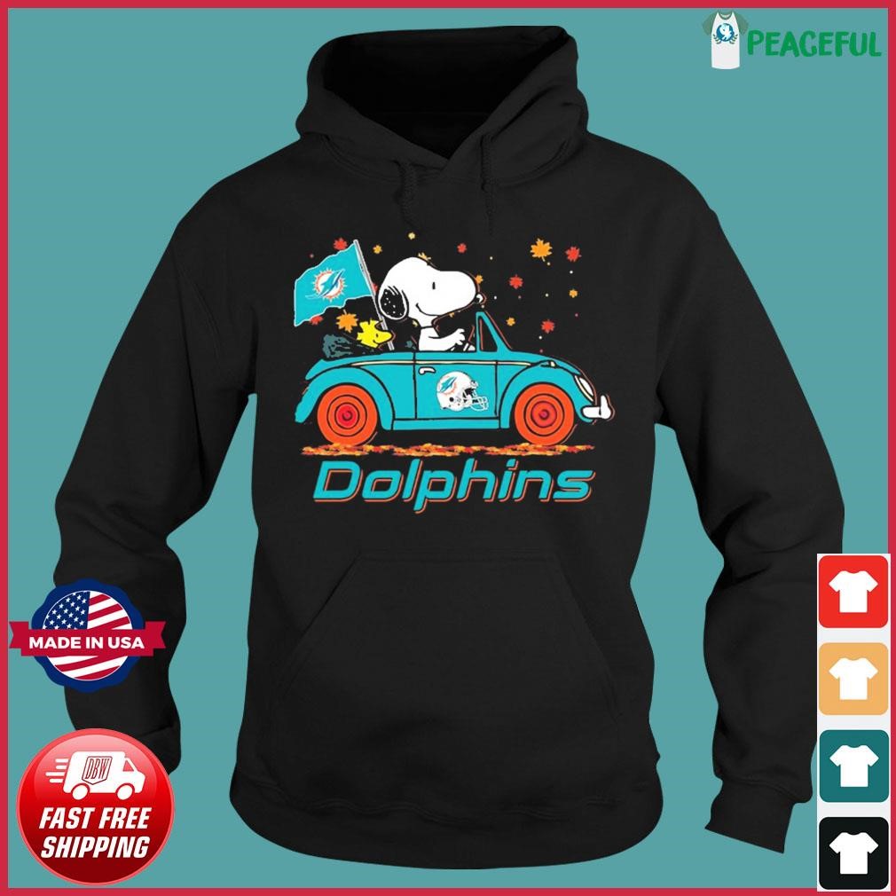 Snoopy miami dolphins shirt, hoodie, sweater, long sleeve and tank top