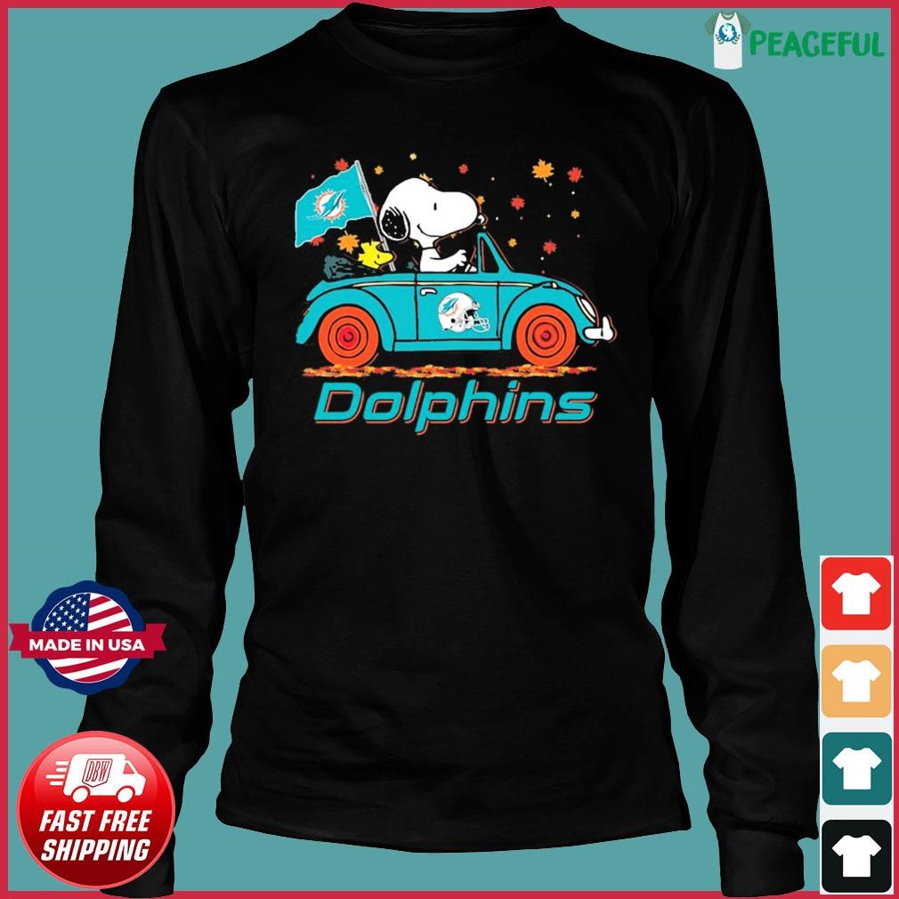 Snoopy miami dolphins shirt, hoodie, sweater, long sleeve and tank top