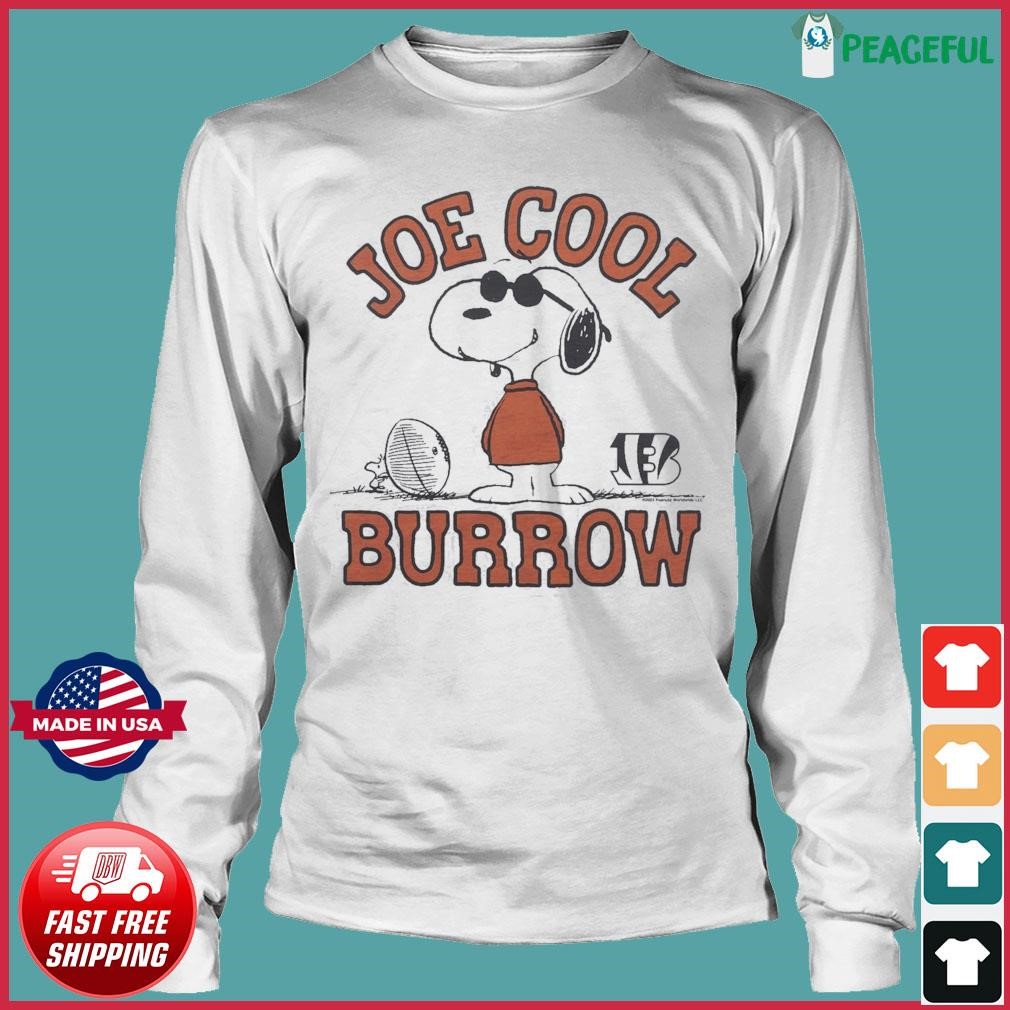 Peanuts Snoopy x Bengals Joe Cool Burrow shirt, hoodie, sweater, long  sleeve and tank top