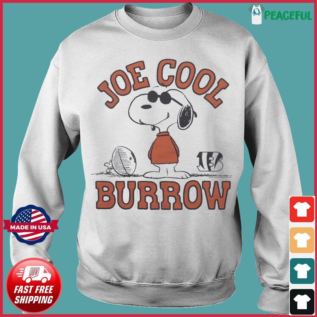 Top Snoopy Joe Cool Burrow Cincinnati Bengals shirt, hoodie