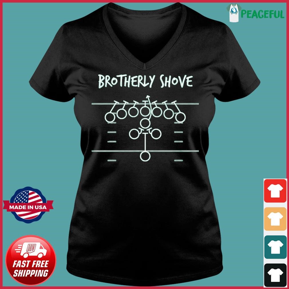 Philadelphia Eagles Brotherly Shove Shirt Ladies V-neck Tee.jpg