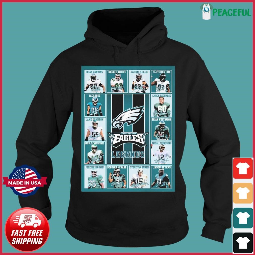 Philadelphia Eagles Legends Team Poster Signatures Shirt, hoodie, sweater,  long sleeve and tank top