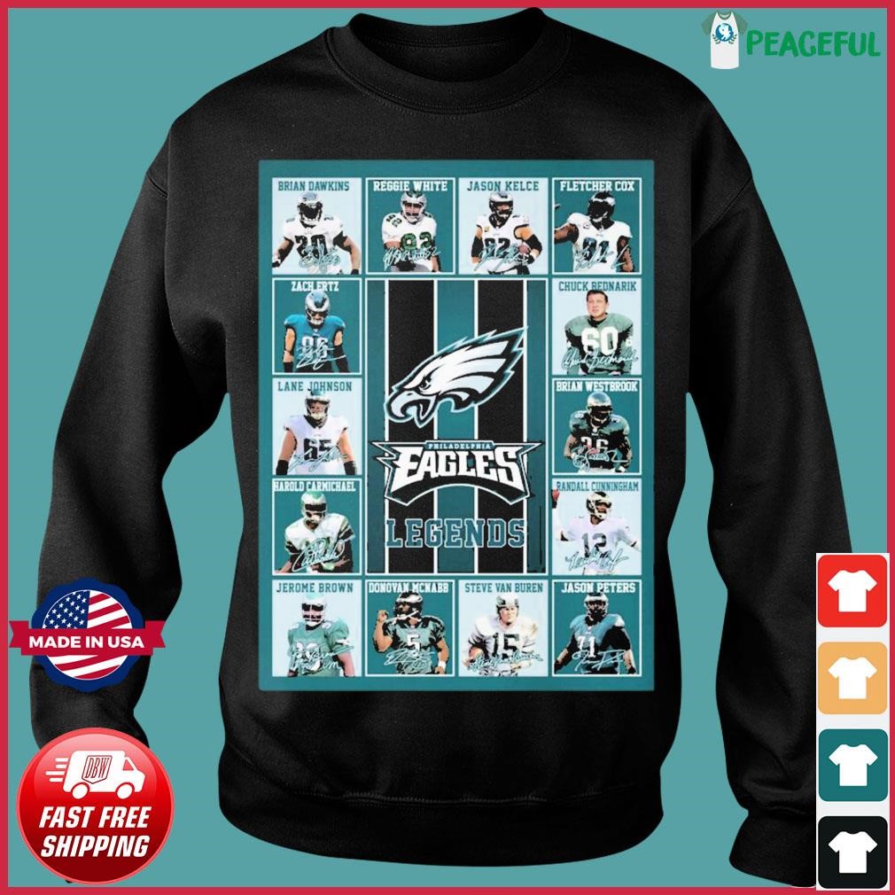 Philadelphia Eagles Legends Team Poster Signatures Shirt, hoodie