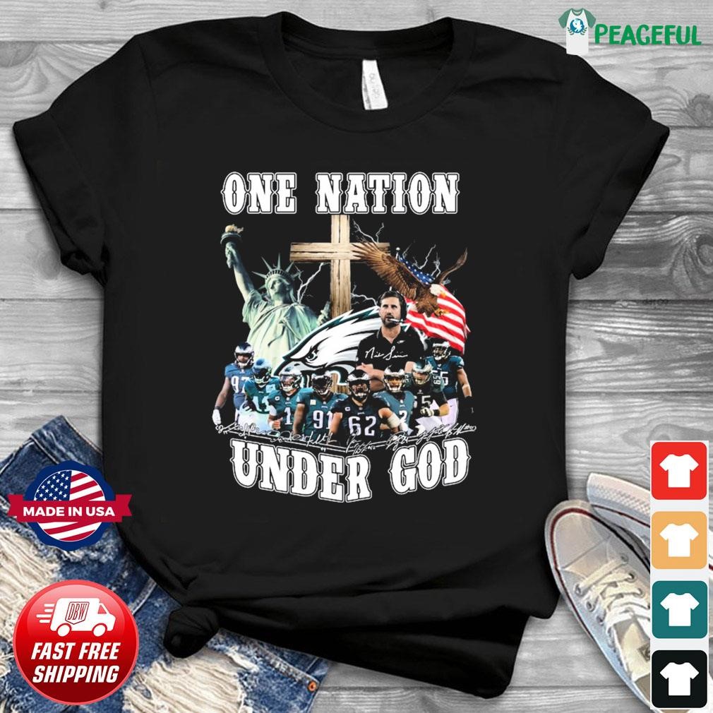 Philadelphia Eagles One Nation Under God Shirt - Jomagift