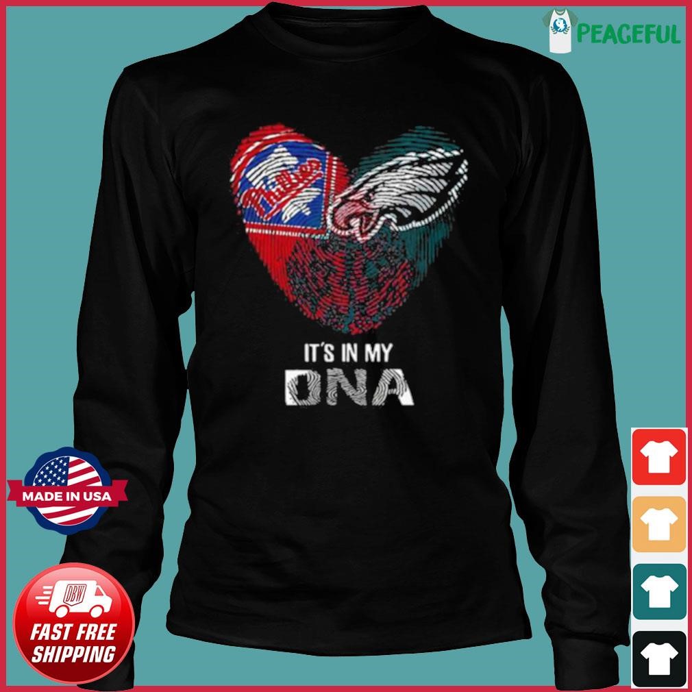Eagles Shirt It's In My DNA Phillies Flyers 76ers Philadelphia Eagles Gift  - Personalized Gifts: Family, Sports, Occasions, Trending