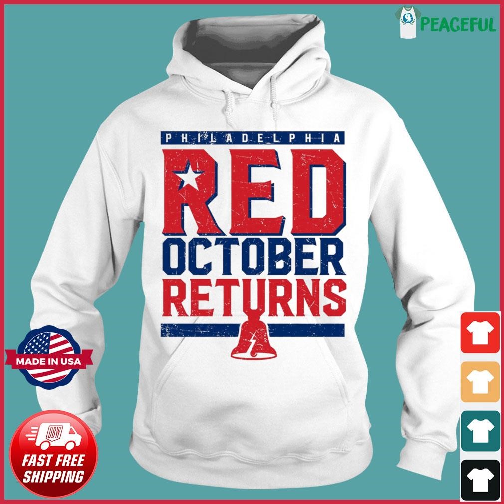Philadelphia Phillies Back To Red October Tee Shirt Hoodie Tank
