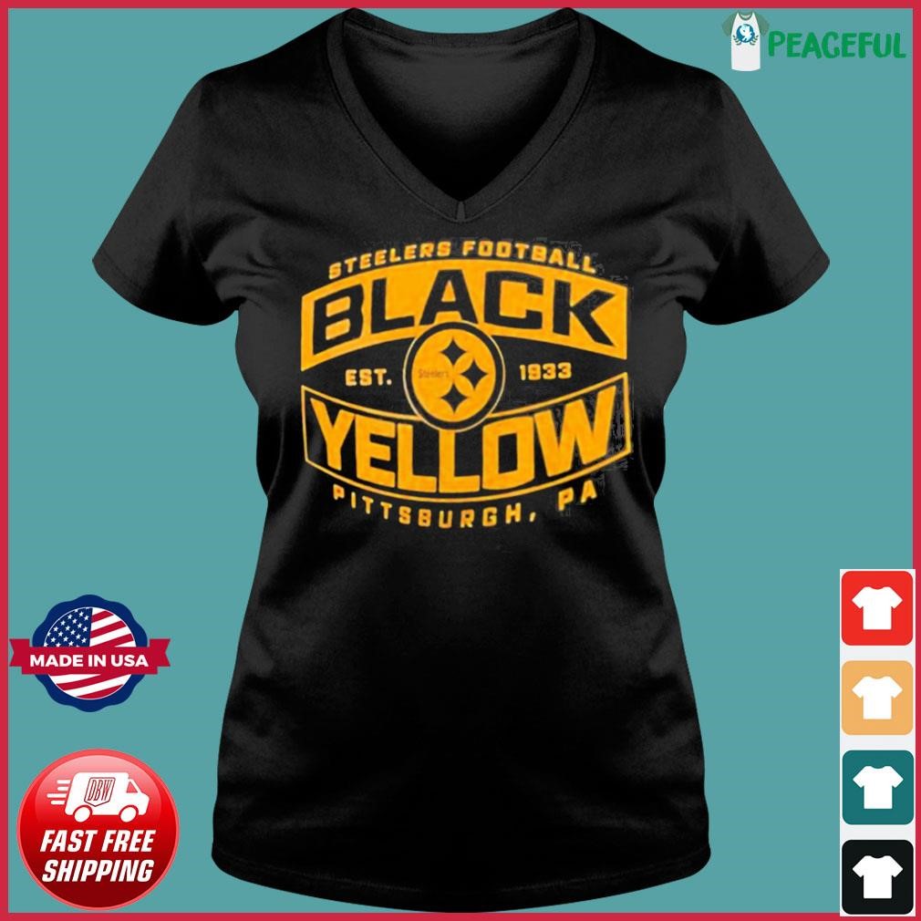 Pittsburgh Steelers Men'S Black & Yellow Bars Shirt, hoodie, sweater, long  sleeve and tank top