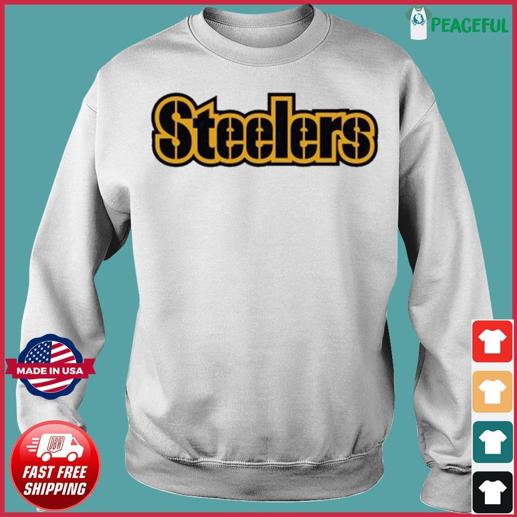 Pittsburgh Steelers Word Mark Sweatshirt (Grey)