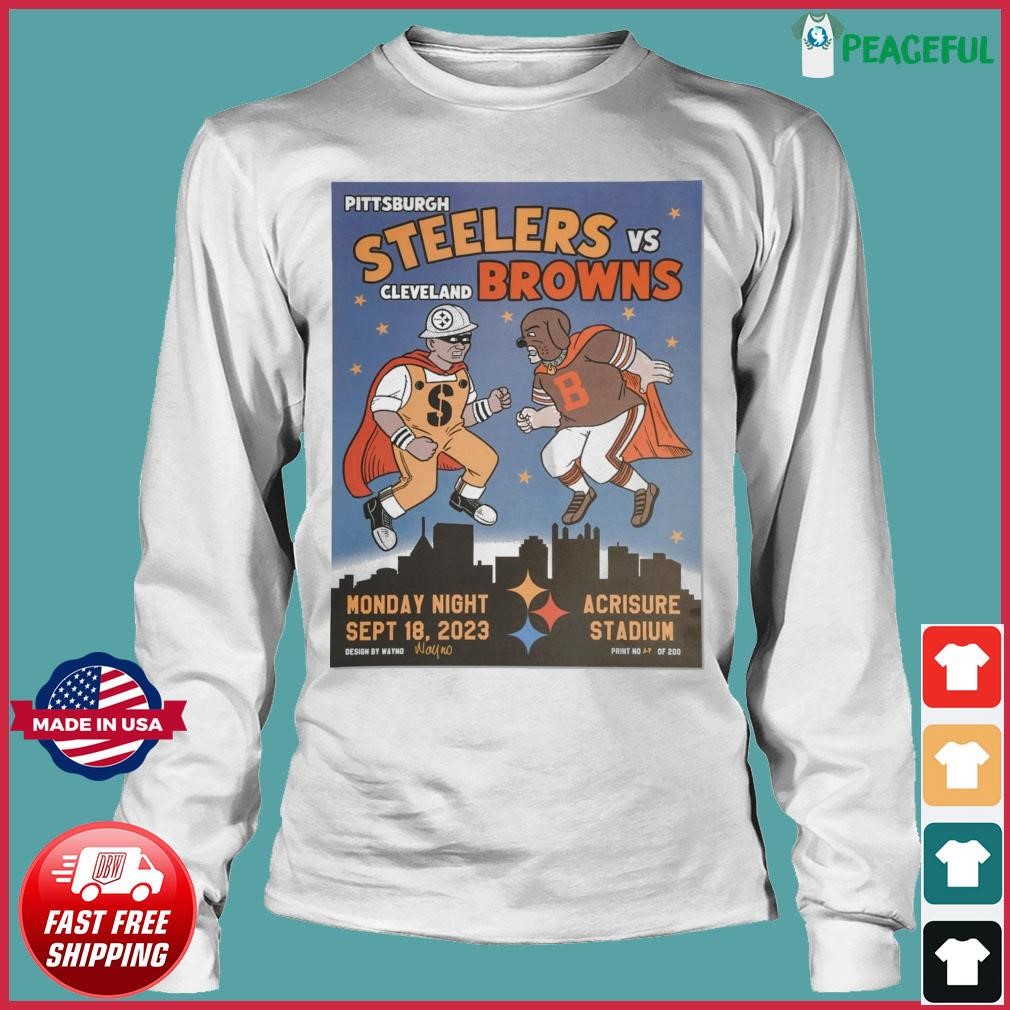 Pittsburgh Steelers vs. Cleveland Browns Sept 18, 2023 Monday Night Shirt