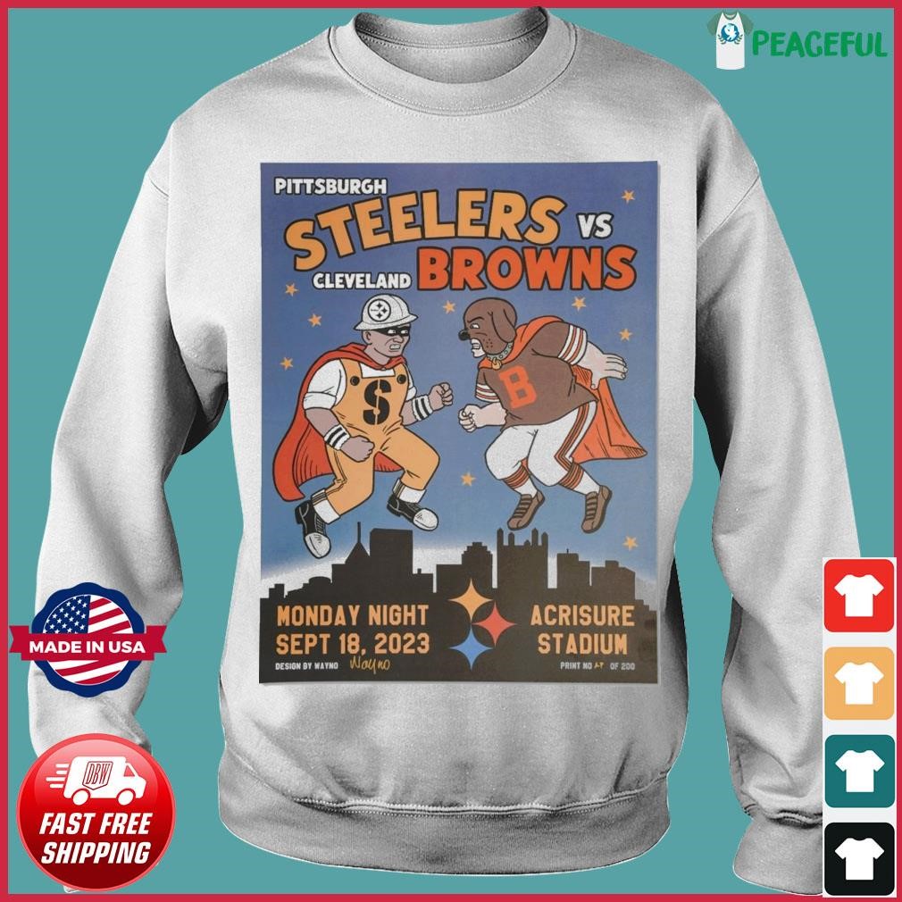 Pittsburgh Steelers vs. Cleveland Browns Sept 18, 2023 Monday Night Shirt,  hoodie, sweater, long sleeve and tank top