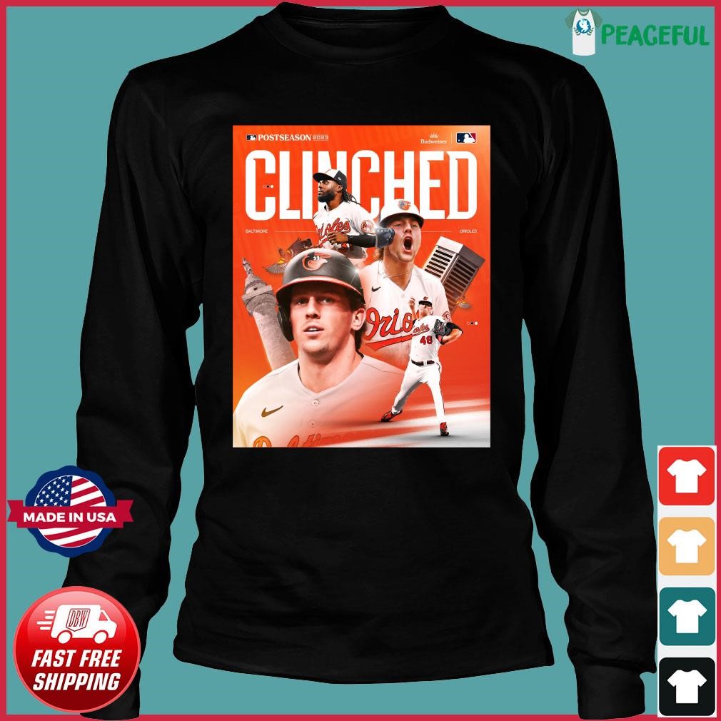 Postseason 2023 Clinched Baltimore Orioles Shirt, hoodie, sweater, long  sleeve and tank top
