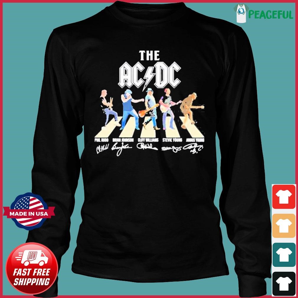 The Ac Dc Band Abbey Road Signatures Shirt