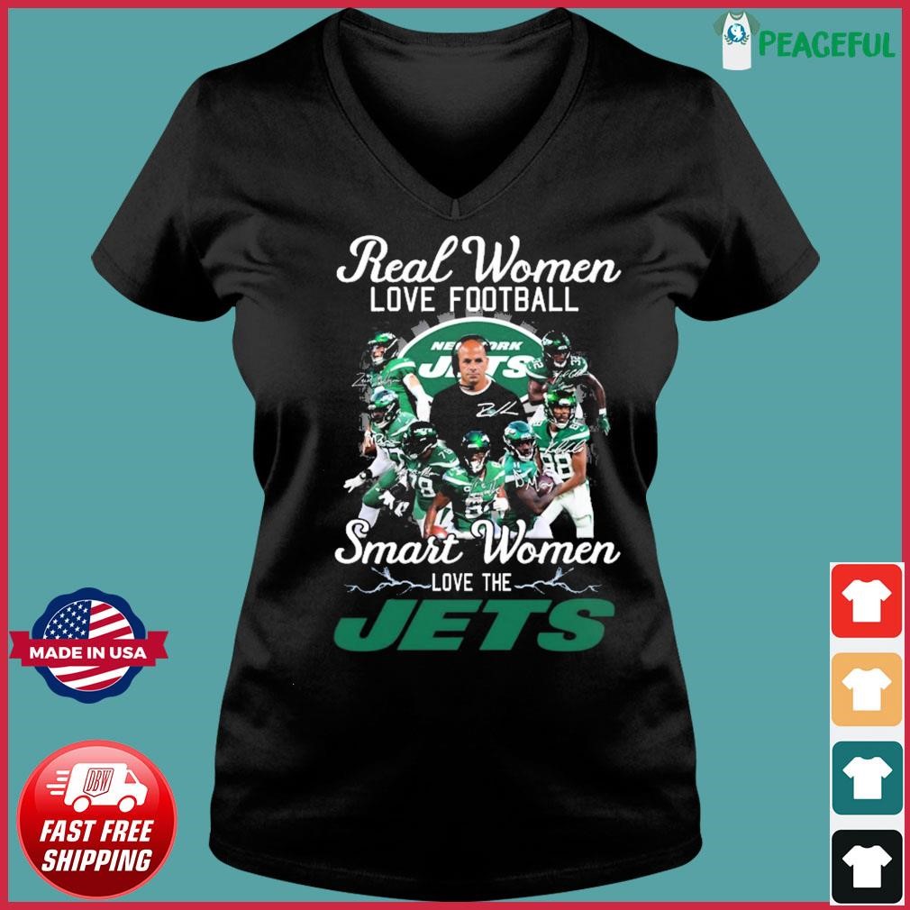 : J-E-T-S Jets Jets Jets Ladies Womens V-Neck Football