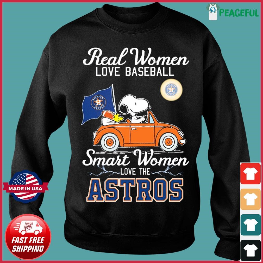 Design real women love Football smart women love the astros shirt