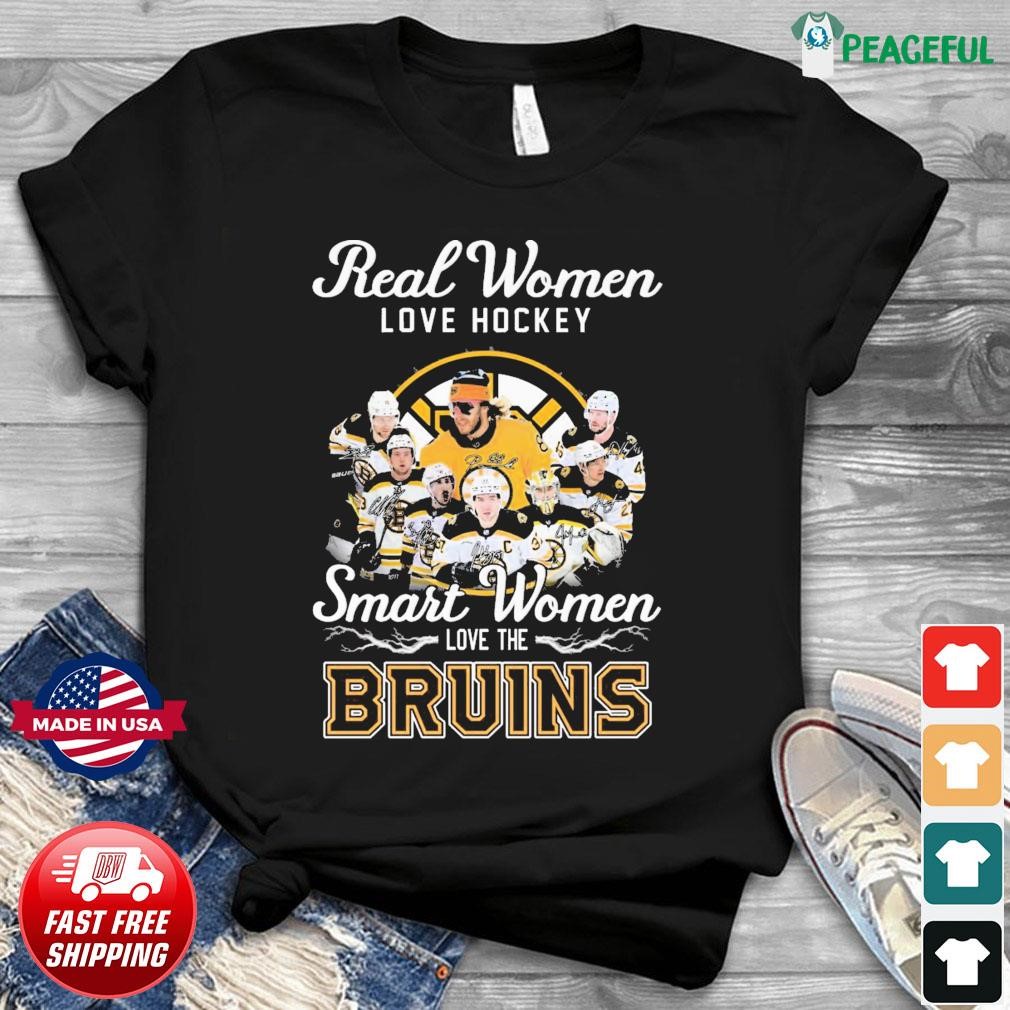 2023 Real Women Love Hockey Smart Women Love The Boston Bruins Signatures  Shirt, hoodie, sweater, long sleeve and tank top