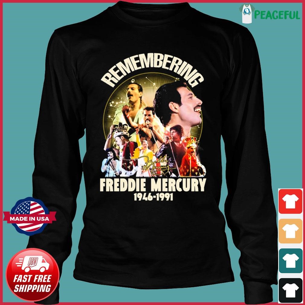 Remembering Freddie Mercury 1946-1991 Signatures Shirt, hoodie, sweater,  long sleeve and tank top
