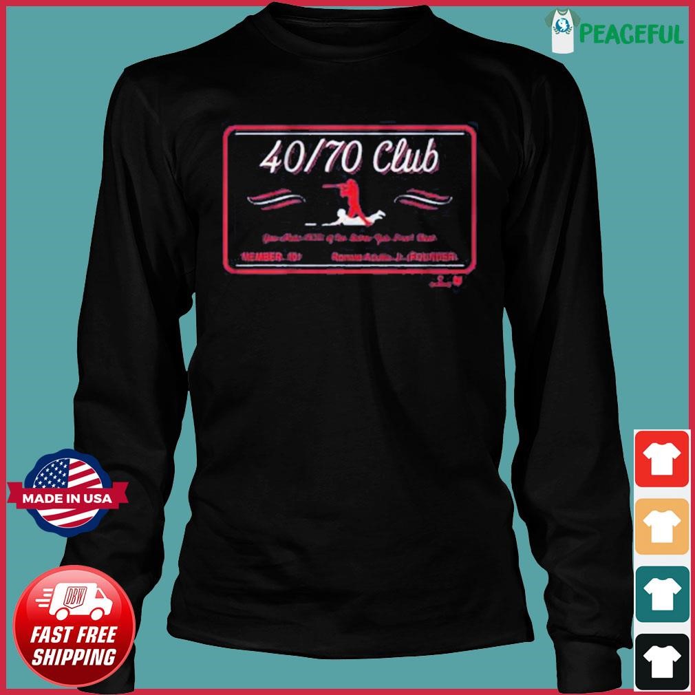 OneRockin Ronald Acuna Jr 40/70 Club Premium SS T-Shirt