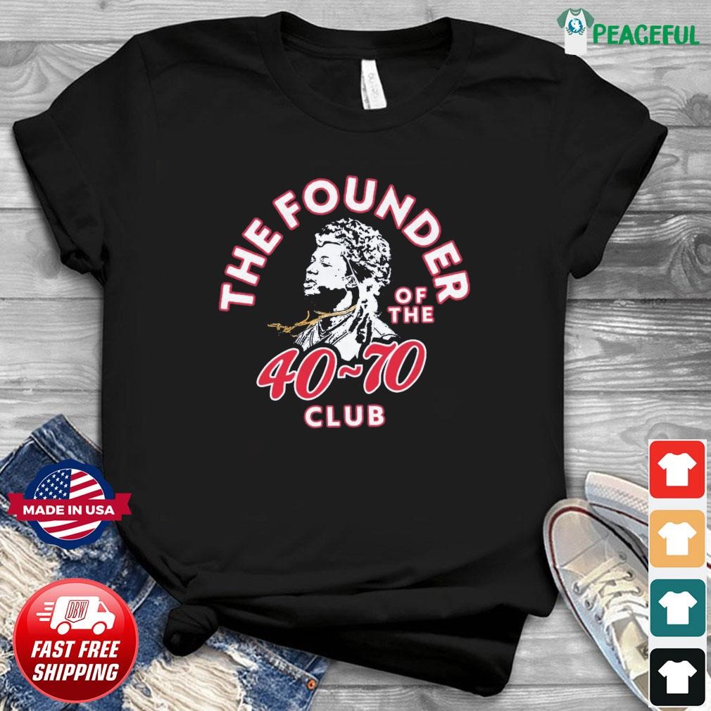 Ronald acuña jr. is the founding member of the 40 70 club shirt, hoodie,  sweater, long sleeve and tank top