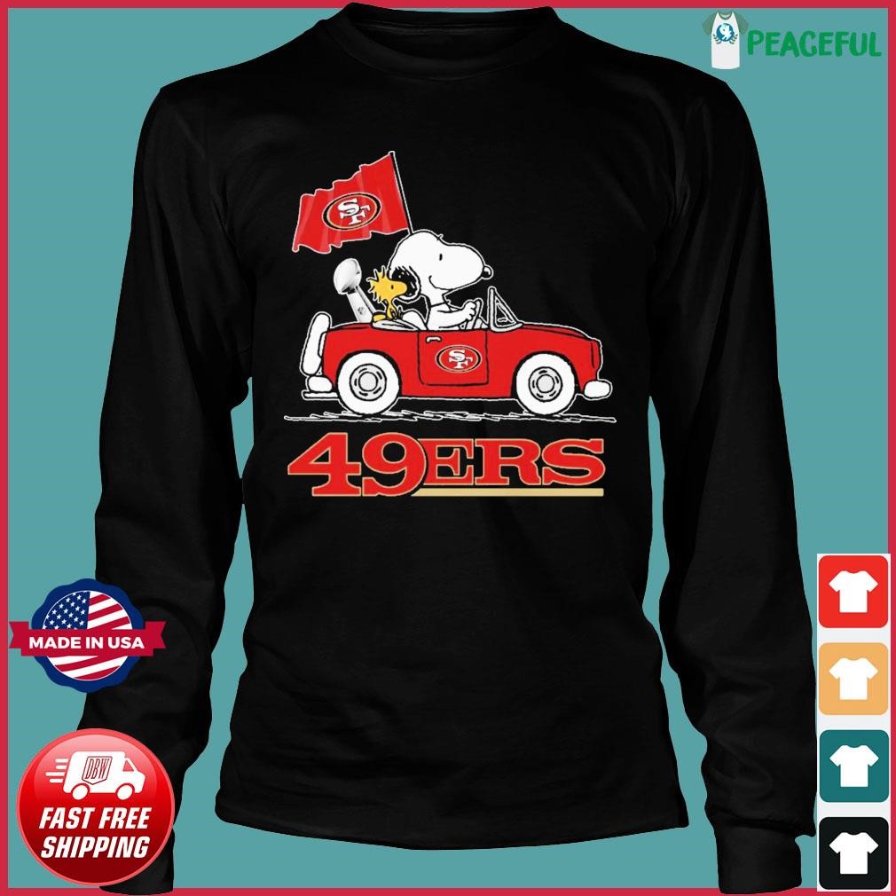 Woodstock Snoopy 49ers cartoon T-shirt, hoodie, sweater, long