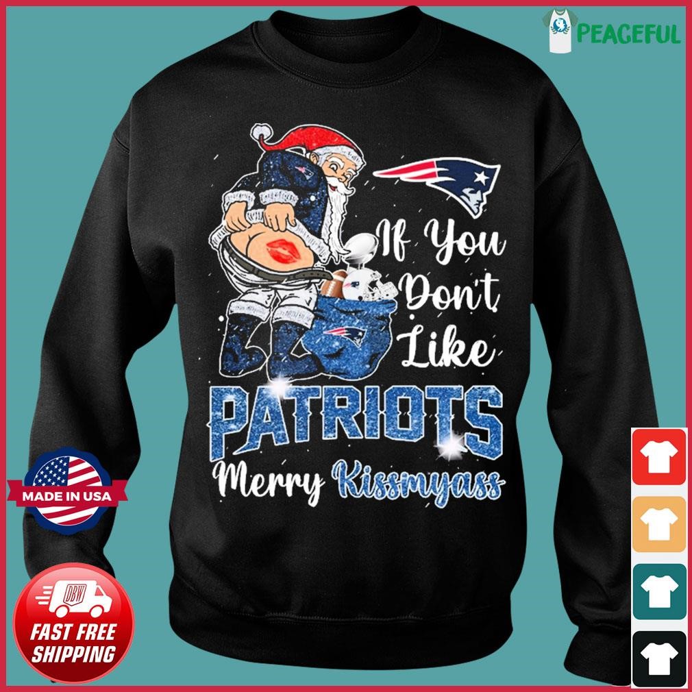 Santa Claus If You Don't Like New England Patriots Merry Kissmyass Diamonds  Ornament - Teespix - Store Fashion LLC