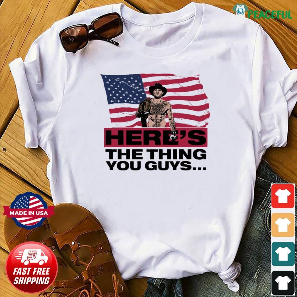 Official here's The Thing You Guys Sean Strickland American Flag Shirt,  hoodie, sweater, long sleeve and tank top