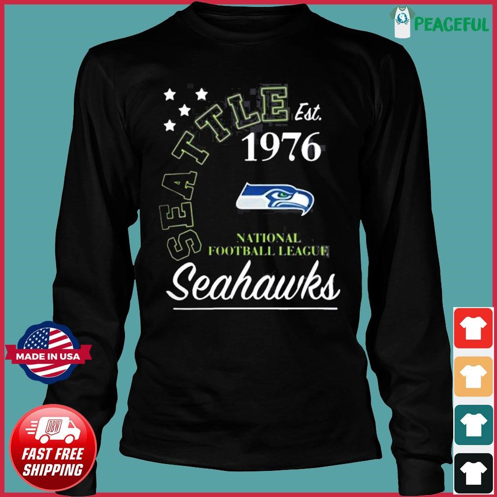 Seattle Seahawks Long Sleeve Raglan, Junk Food Clothing