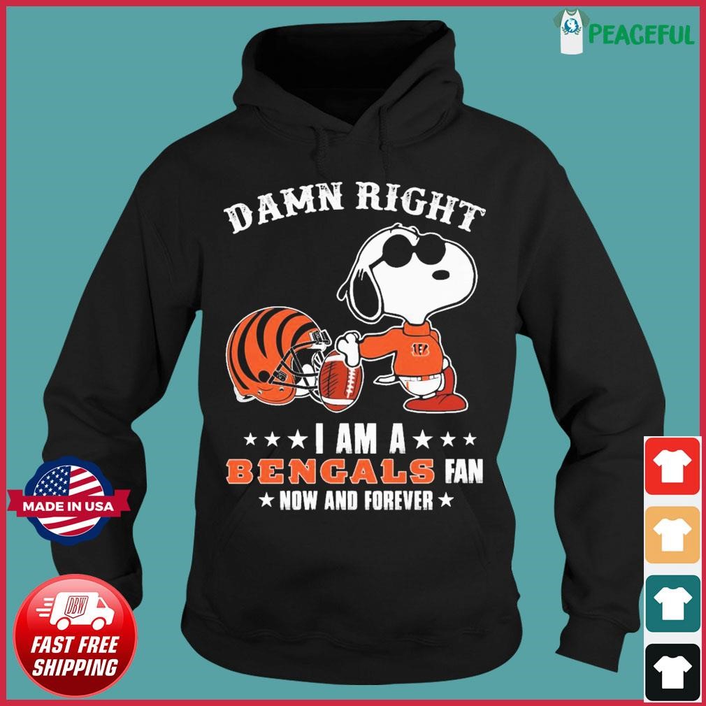 I Love Cincinnati Bengals Snoopy In My Heart NFL Youth Sweatshirt 