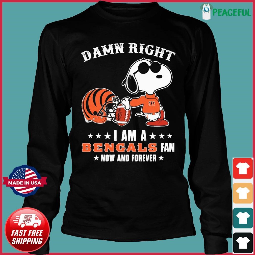 Damn Right I Am A Cincinnati Bengals Fan Now And Forever Signatures Vintage  shirt, hoodie, sweater, long sleeve and tank top