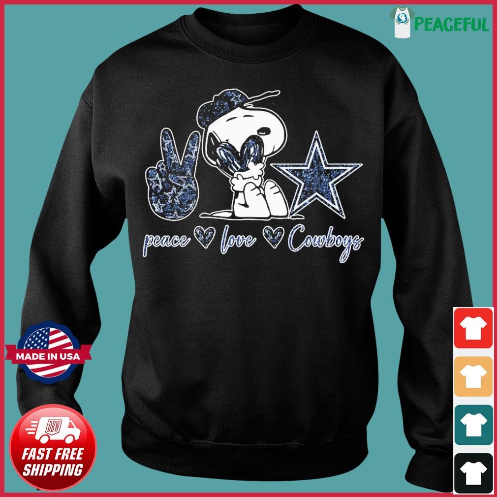 Peace love Dallas Cowboys shirt, hoodie, sweater and v-neck t-shirt