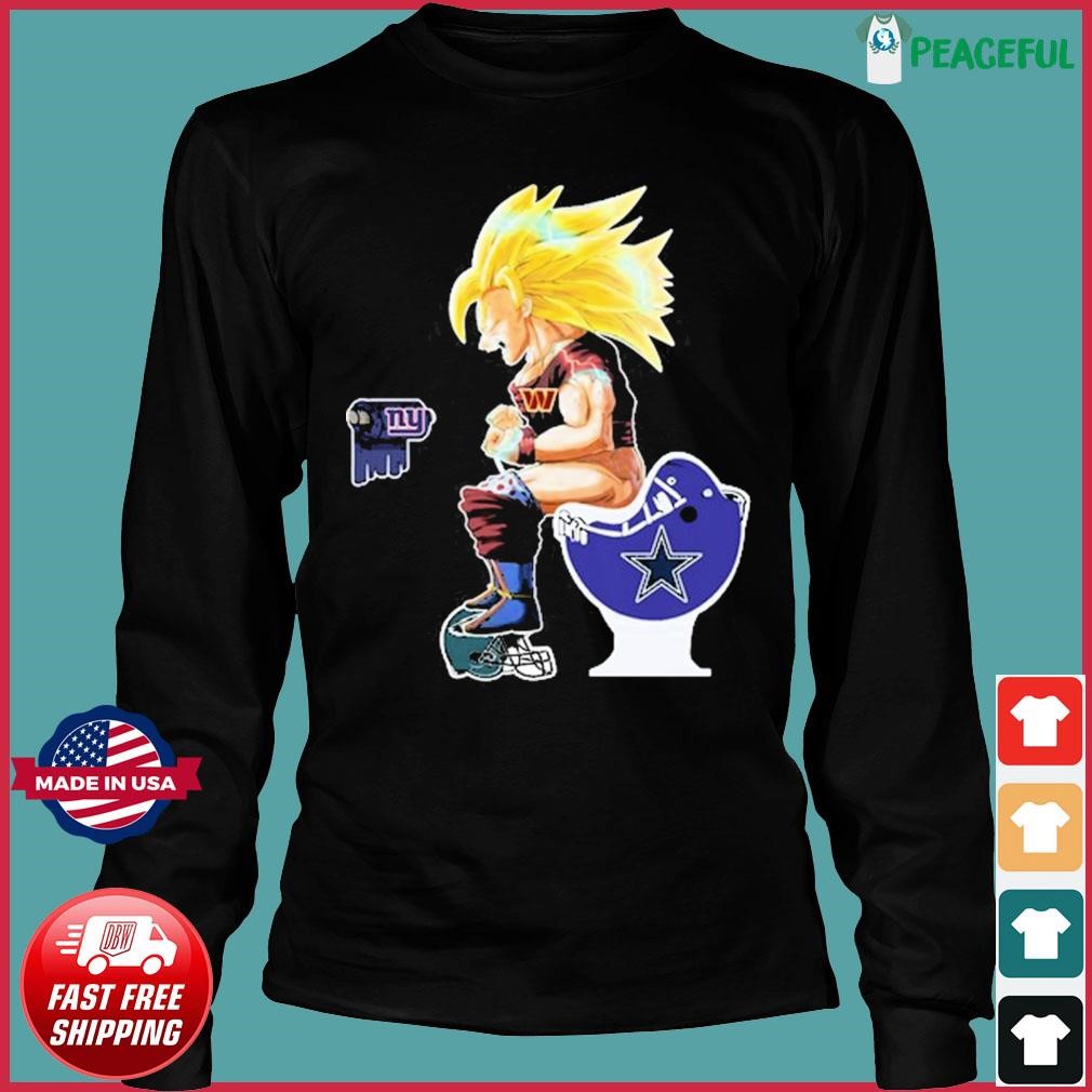 Son Goku Washington Commanders Shitting On Toilet Dallas Cowboys And Other  Teams 2023 Shirt