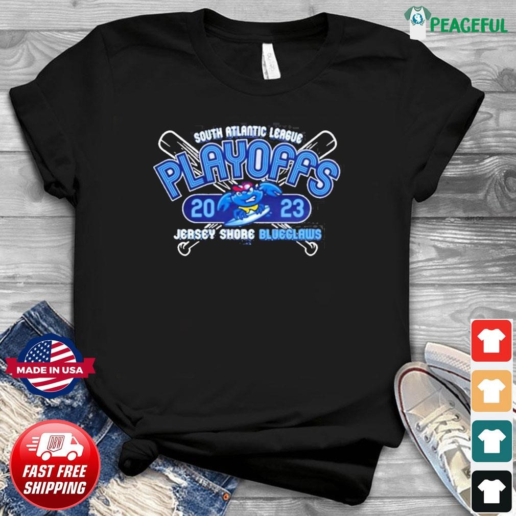 Jersey Shore BlueClaws 2023 SAL Playoffs Shirt, hoodie, longsleeve,  sweatshirt, v-neck tee