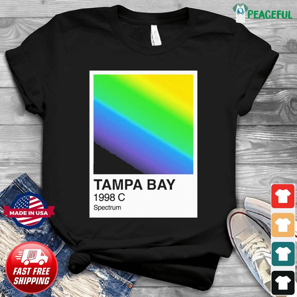 Mens Tampa Bay Rays Pride Graphic T-Shirt - White