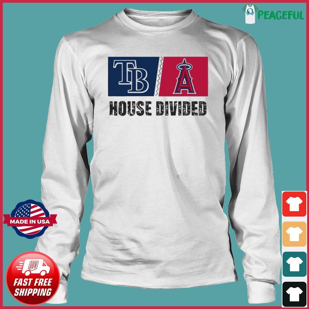 Official Tampa Bay Rays Vs Los Angeles Angels House Divided Shirt