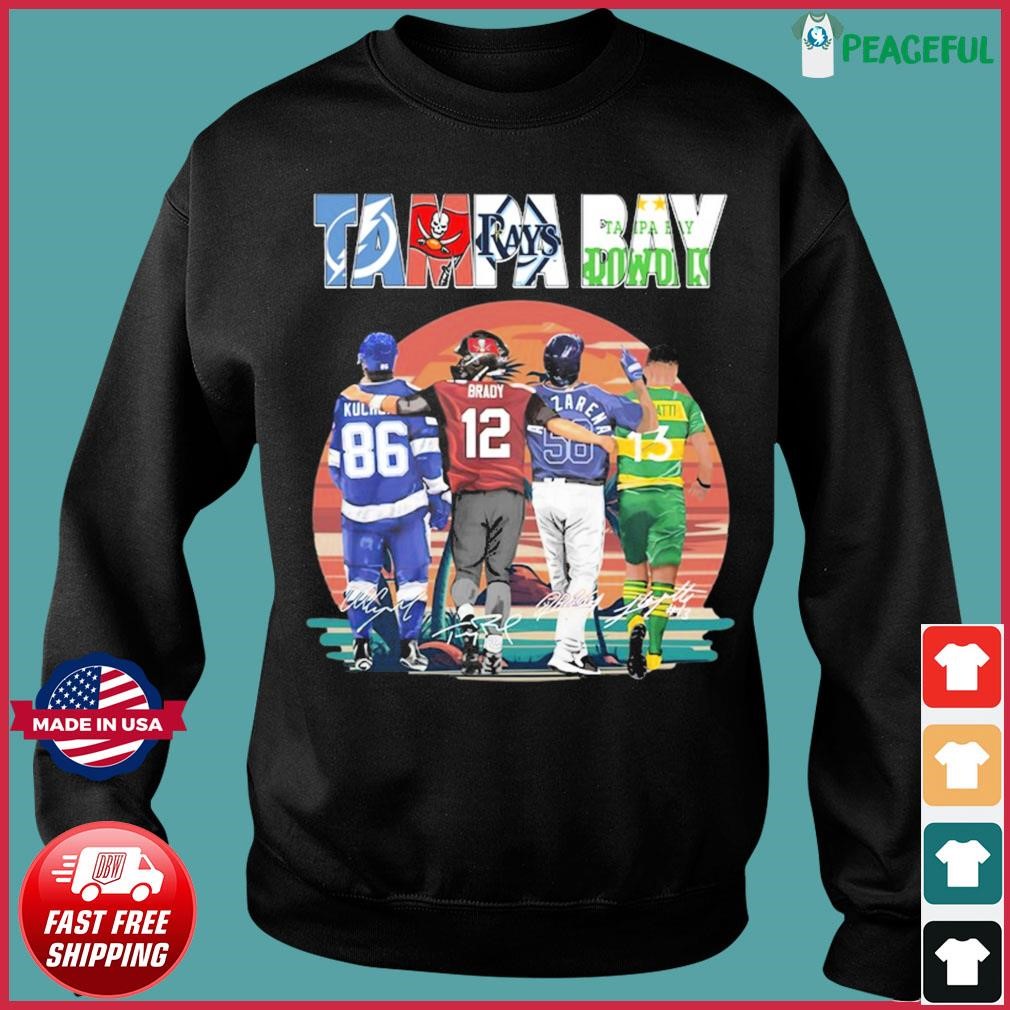 Original Tampa Bay Sports Team 2021 Lightning Tampa Bay Buccaneers Rays  Rowdies T-shirt,Sweater, Hoodie, And Long Sleeved, Ladies, Tank Top