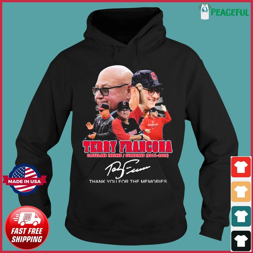 Thank You Terry Francona Cleveland Guardians 2013-2023 Signature Shirt,  hoodie, sweater and long sleeve