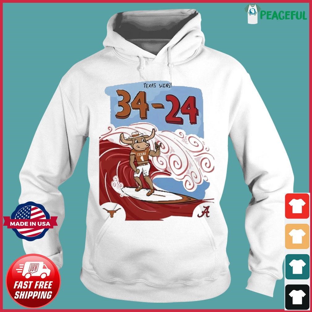 Texas Wins 34 24 Atlanta Braves T Shirt, hoodie, sweater, long sleeve and  tank top