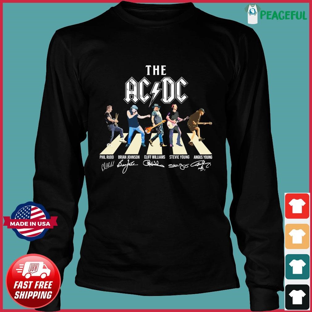 The Ac Dc Band Abbey Road Signatures Shirt, hoodie, sweater, long