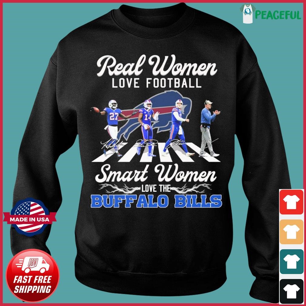 The Bills Abbey Road Real Women Love Football Smart Women Love The Buffalo  Bills Signatures Shirt, hoodie, sweater, long sleeve and tank top