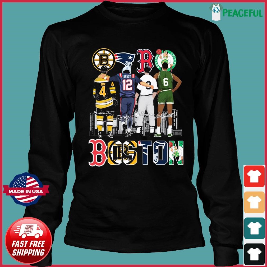 Official city Boston red sox Boston Bruins Boston celtics and new england  Patriots player team shirt, hoodie, sweater, long sleeve and tank top