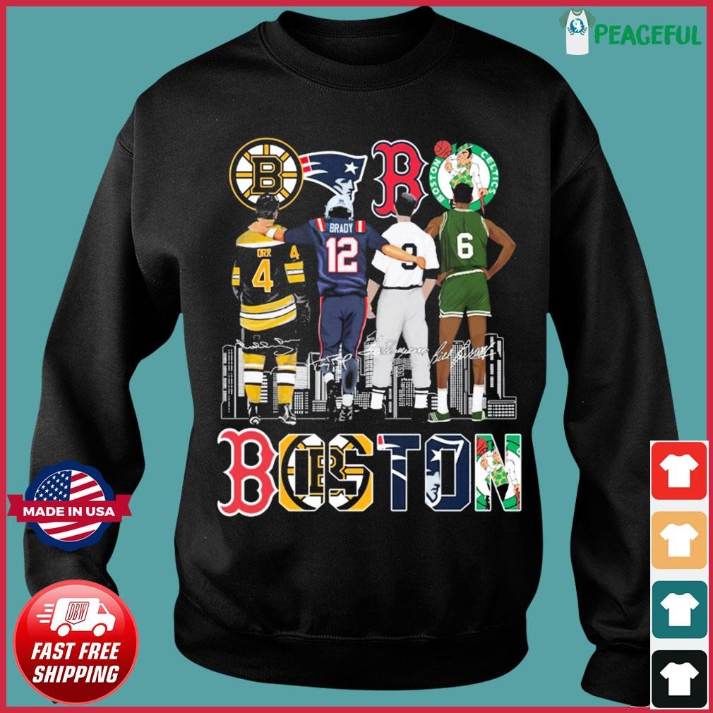 Official boston red sox Boston Bruins Boston celtics and new england  Patriots player team city shirt, hoodie, sweater, long sleeve and tank top