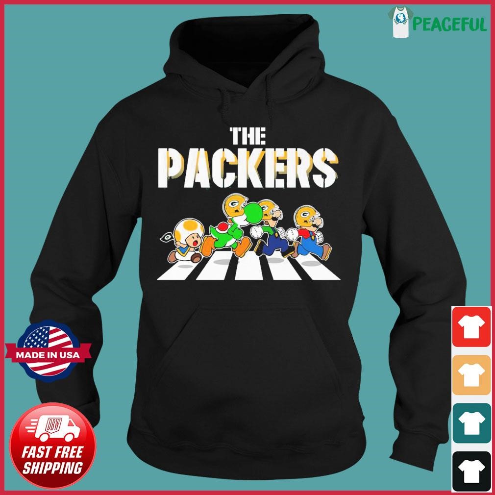 The Packers Super Mario Abbey Road Shirt, hoodie, sweater, long