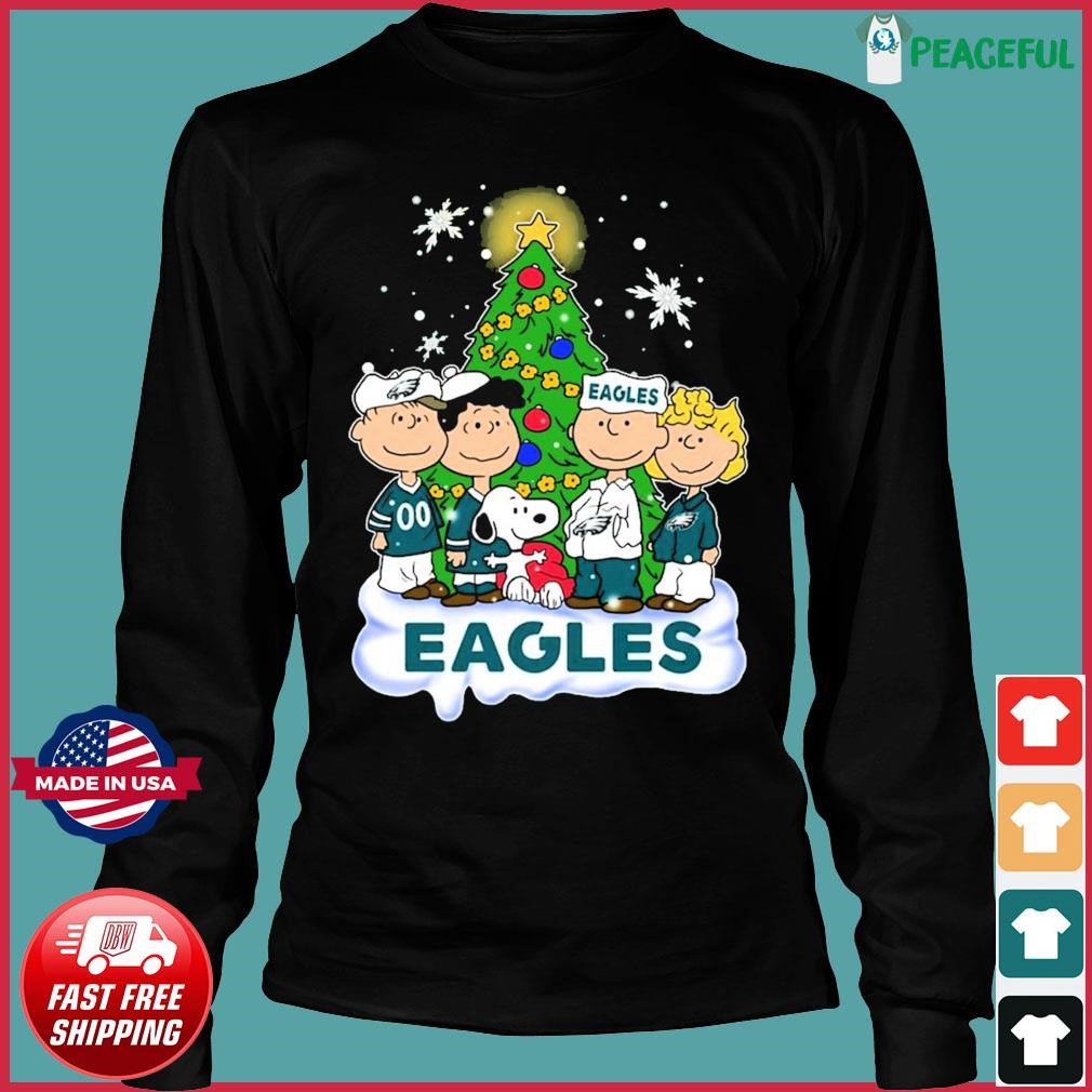 Philadelphia Eagles Christmas Snoopy and Woodstock 2023 T-shirt